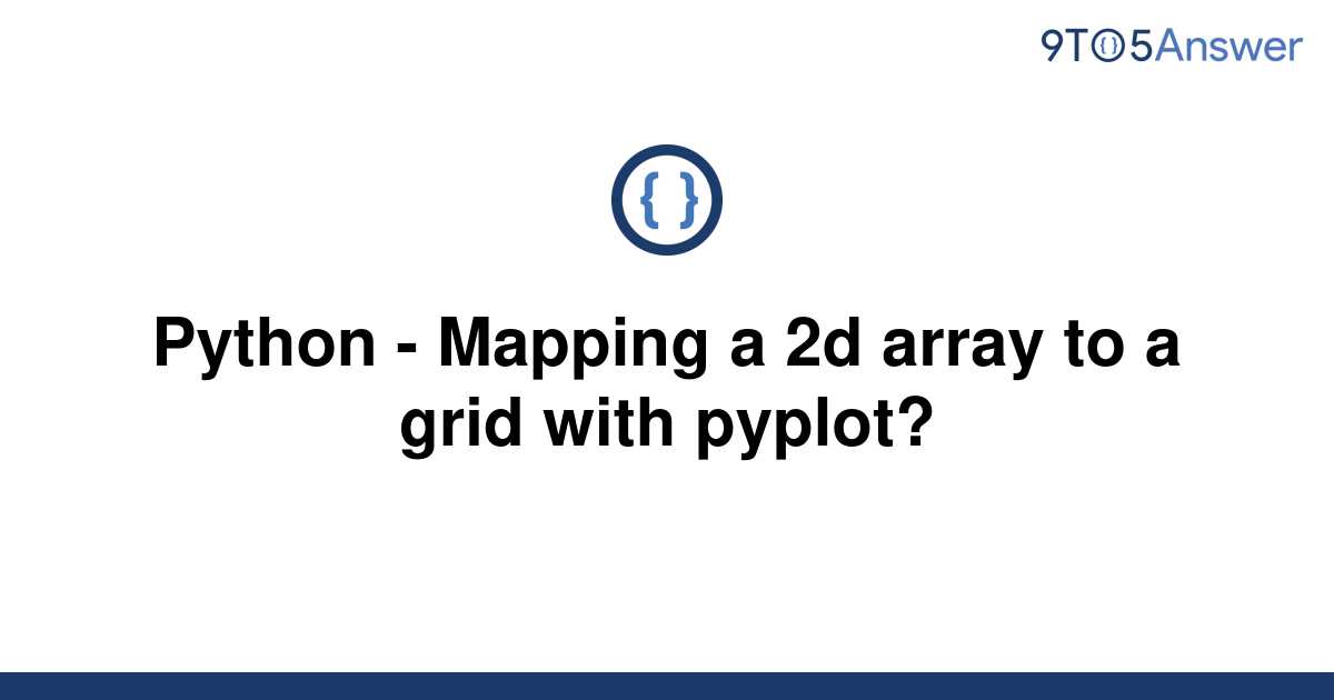 Template Python Mapping A 2d Array To A Grid With Pyplot20220604 2977264 Q23rl 
