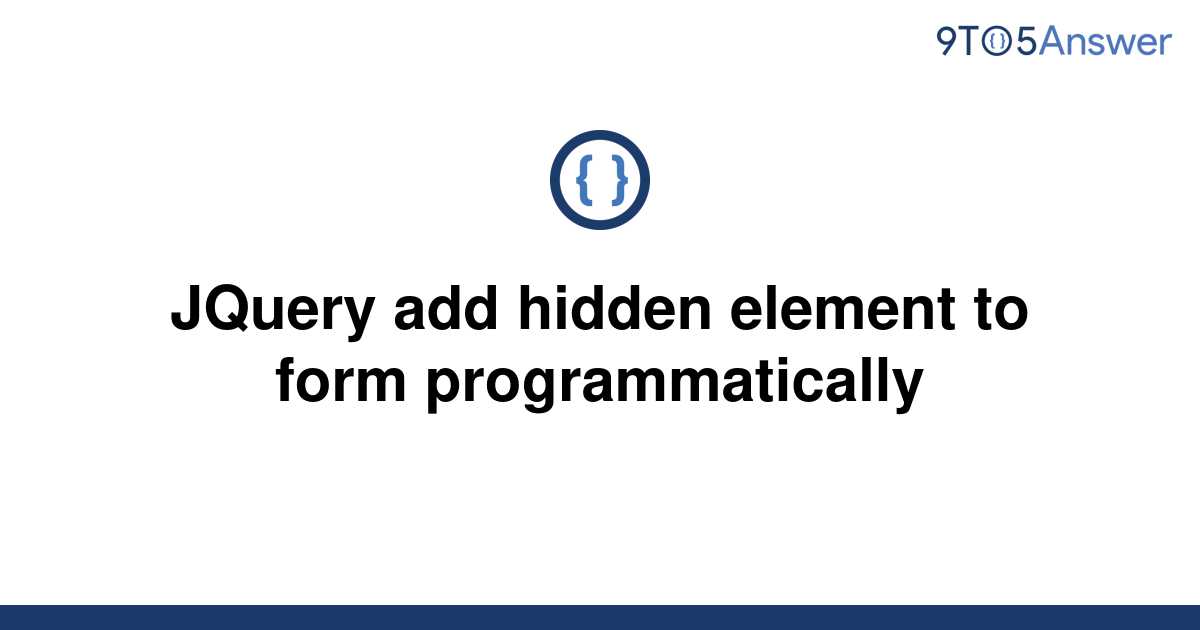 Jquery Hidden Element Value