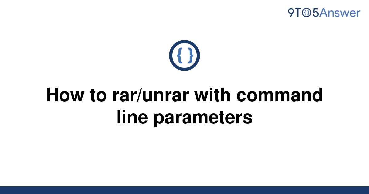 unrar command line