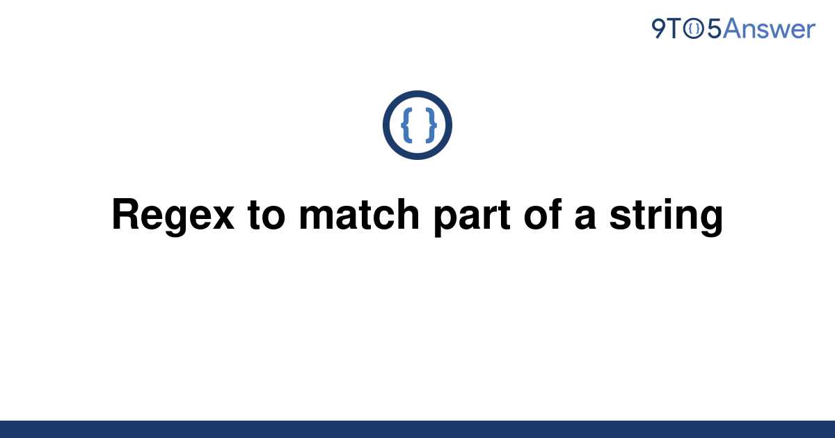 Regex Match Part Of String C