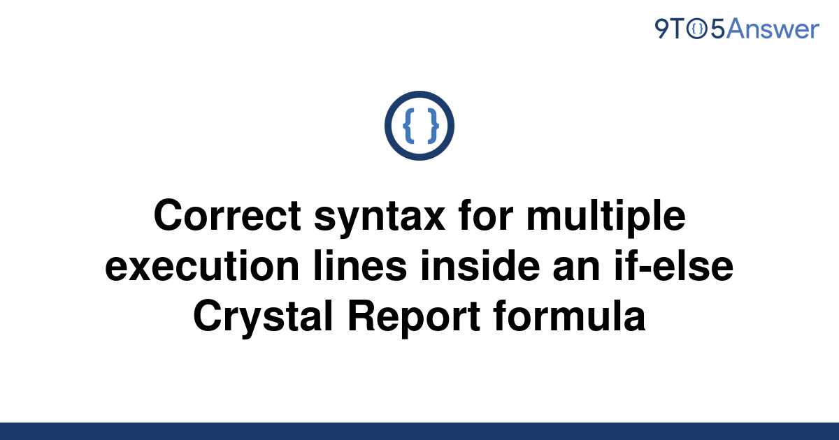 solved-correct-syntax-for-multiple-execution-lines-9to5answer