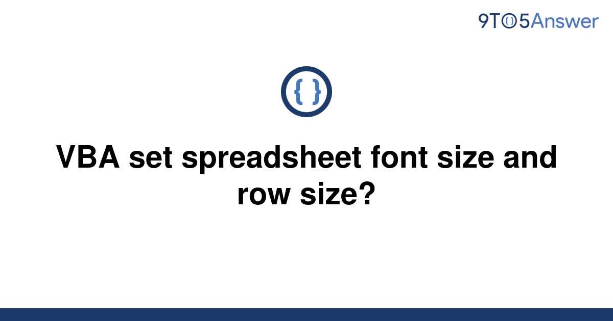 Excel Set Spreadsheet Size