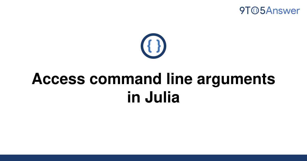 Access Command Line Arguments