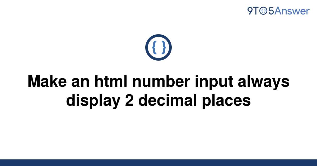 make an html number input always display 2 decimal places