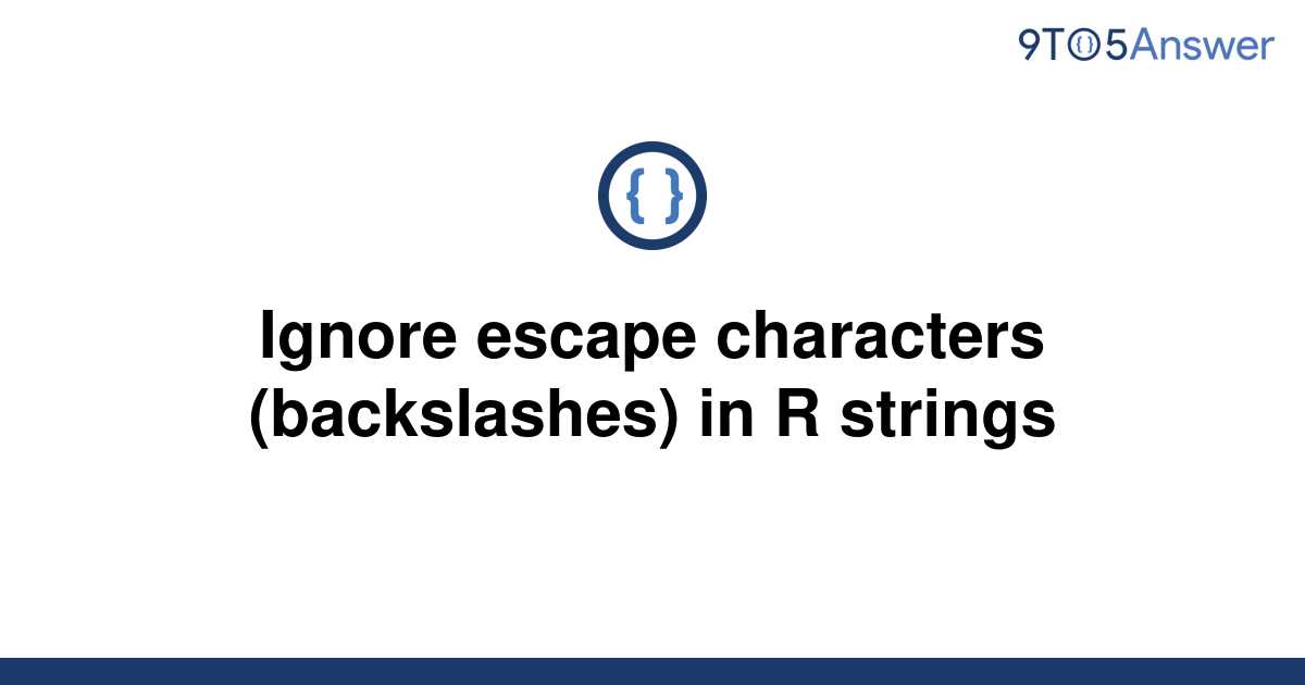 Java String Ignore Escape Characters