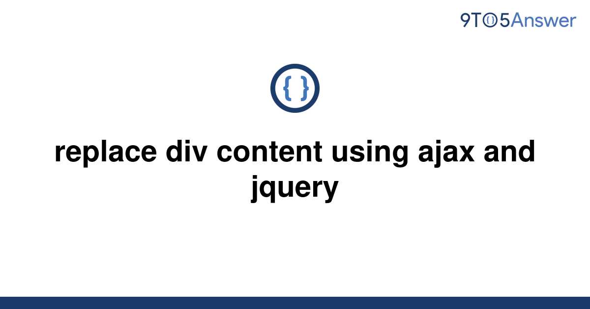 Replace Div Content