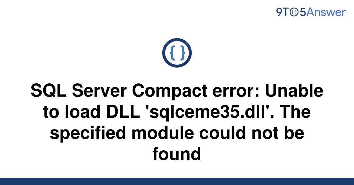 Не удается загрузить dll sqlceme35 dll