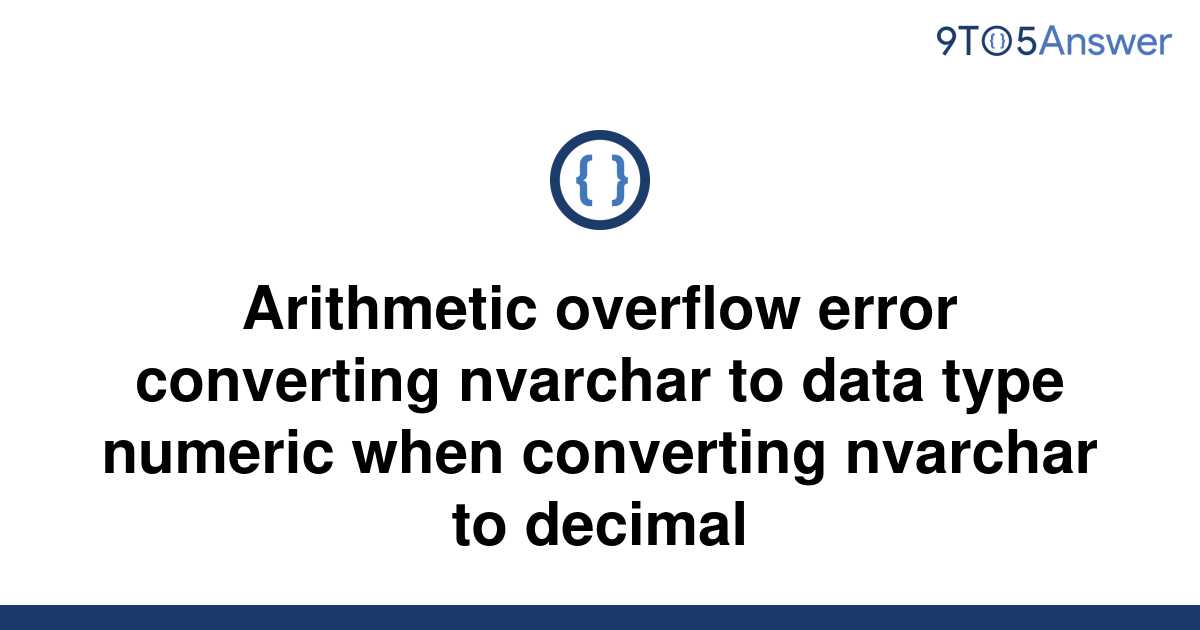 sql server arithmetic overflow error