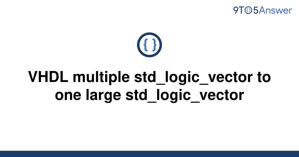 vhdl std_logic_vector assignment