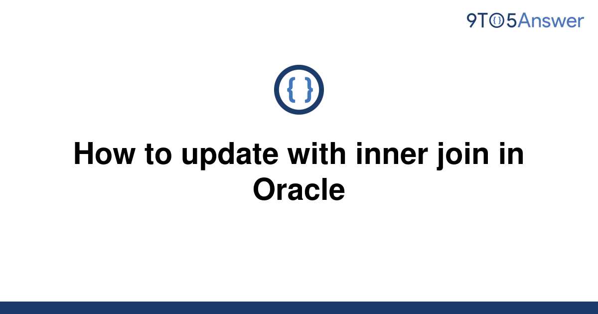 Update Using Left Join In Oracle