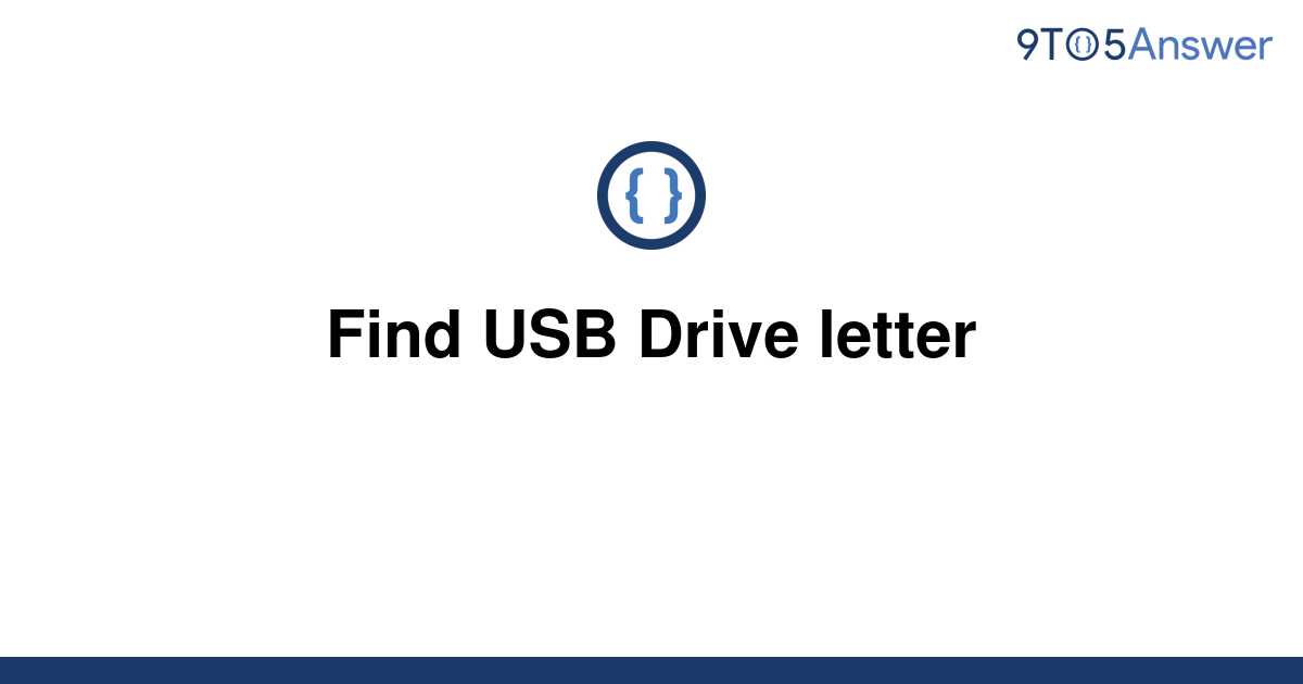 usb drive letter assignment