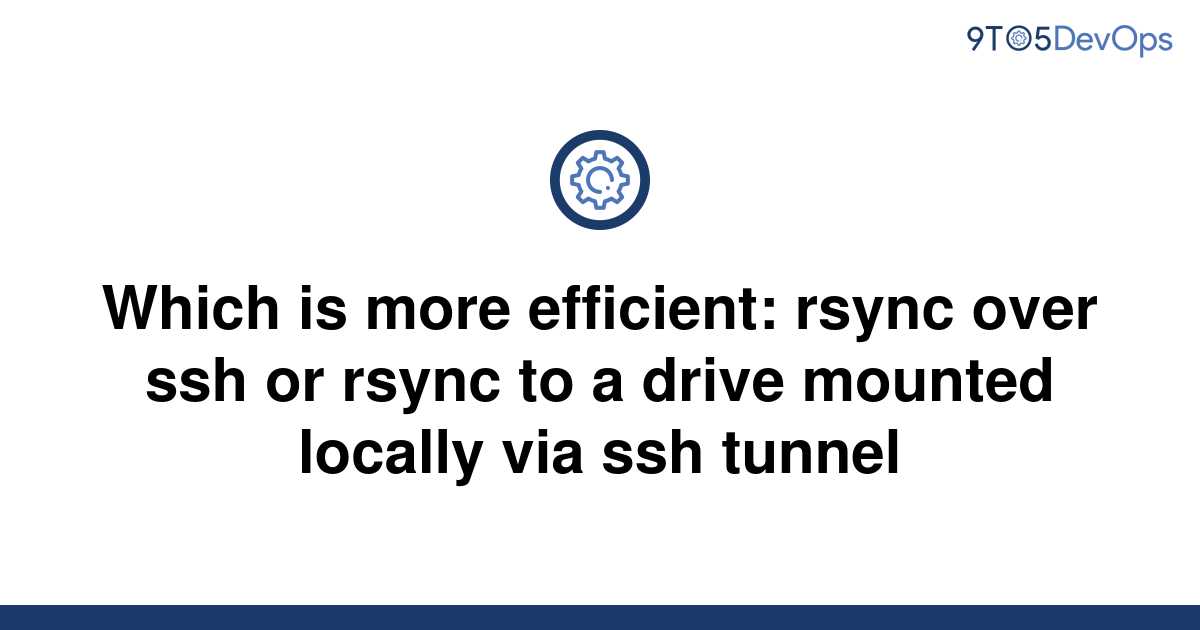 rsync over ssh tunnel