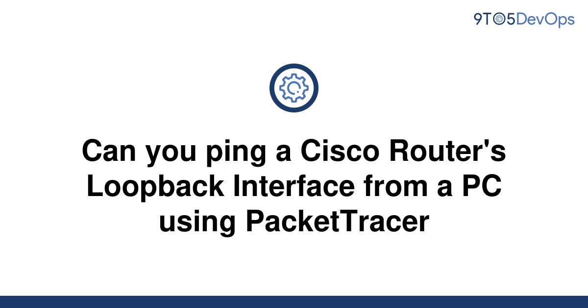 loopback interface not pinging past router