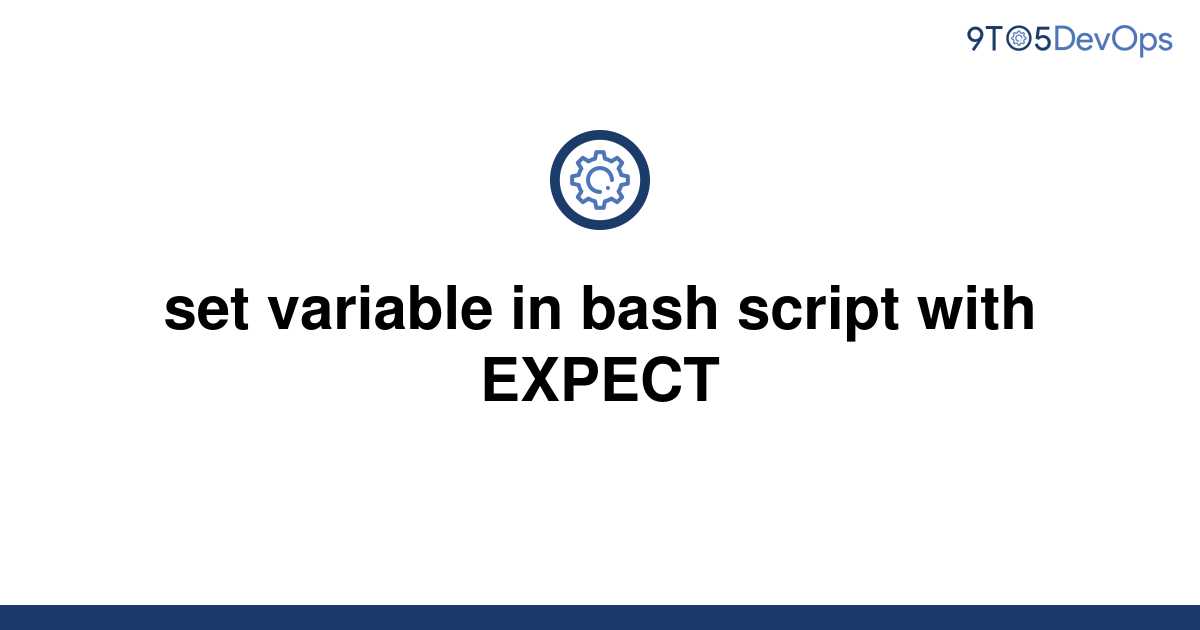 Set Variable In Bash Script