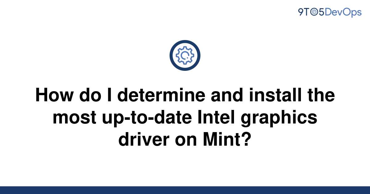 how do i install intel graphics driver