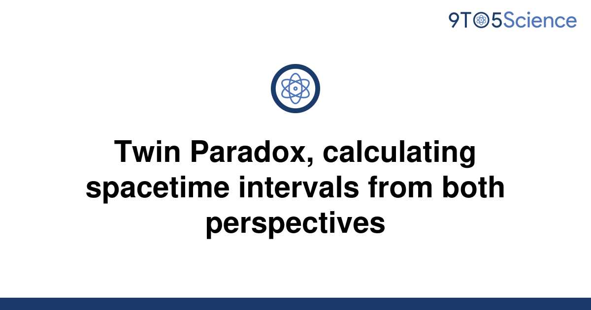 Solved Twin Paradox Calculating Spacetime Intervals 9to5science 2859
