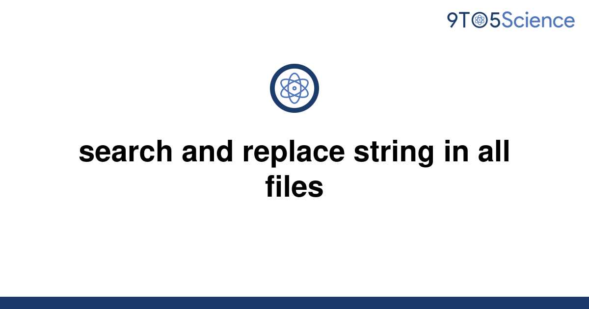 Find And Replace Strings In Multiple Files Using Python