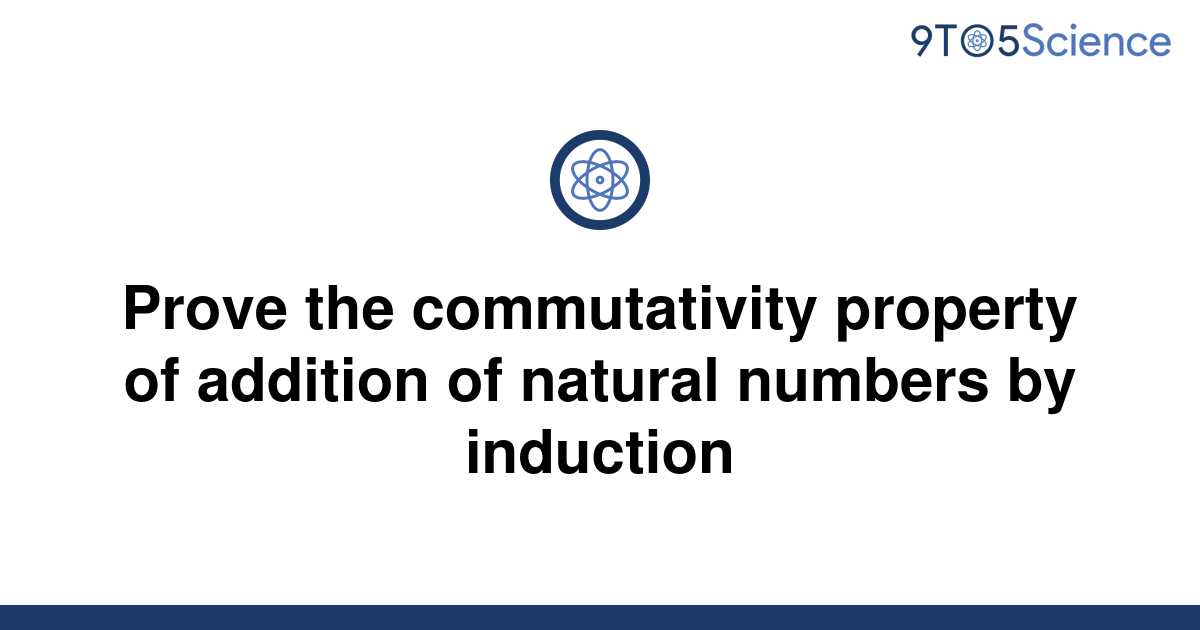 Solved Prove The Commutativity Property Of Addition Of 9to5Science