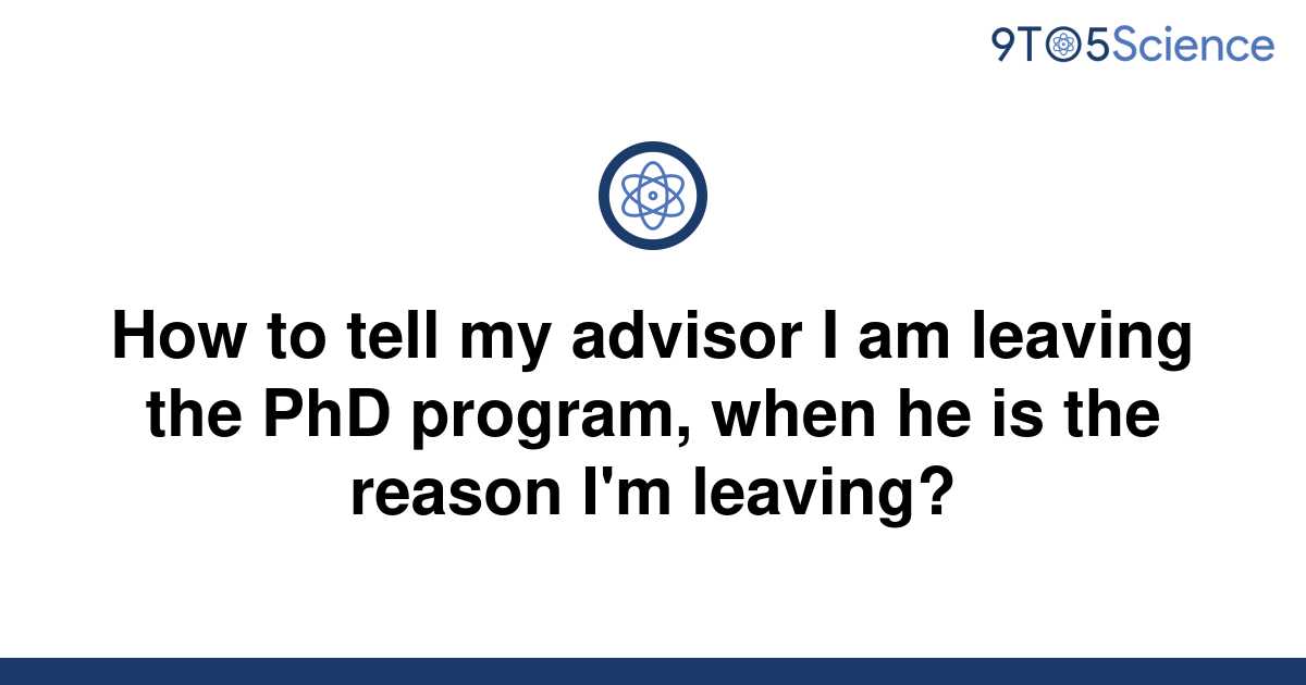 phd advisor leaving university