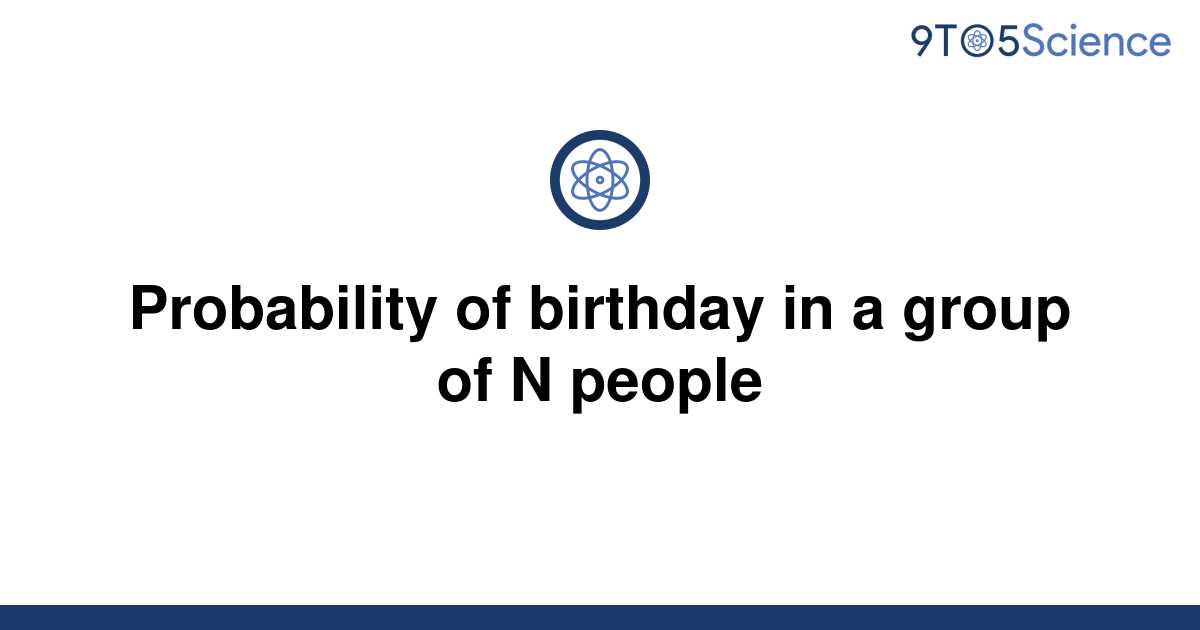 Probability Of Birthday