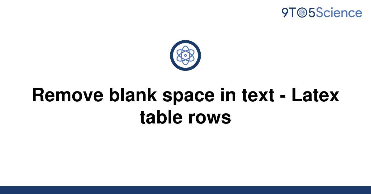 put a blank space in tabular latex