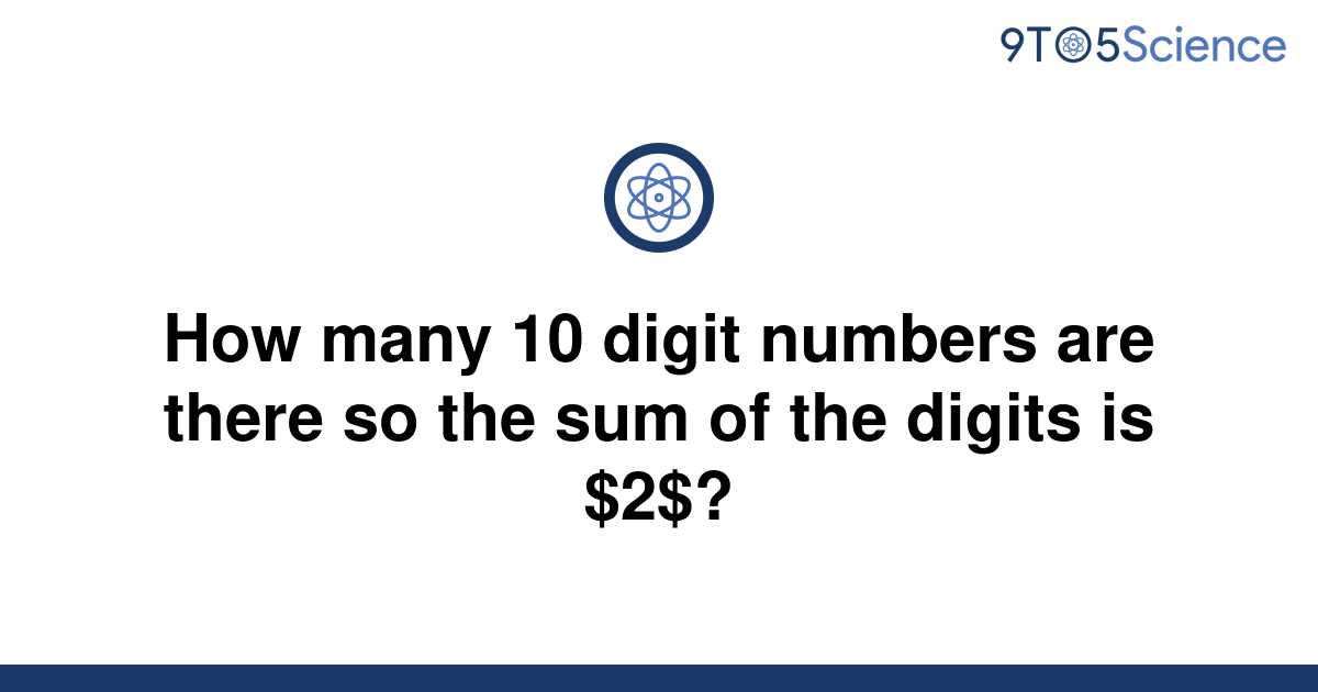 How Many 10 Digit Numbers Are There