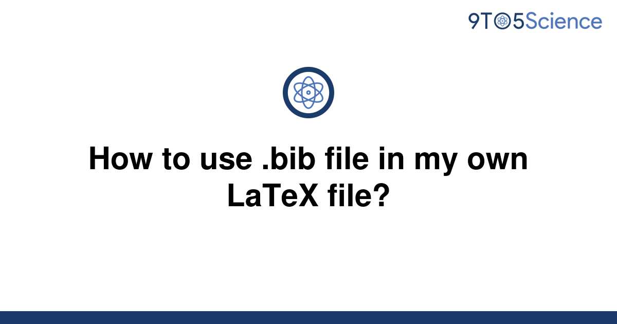 make bib file latex