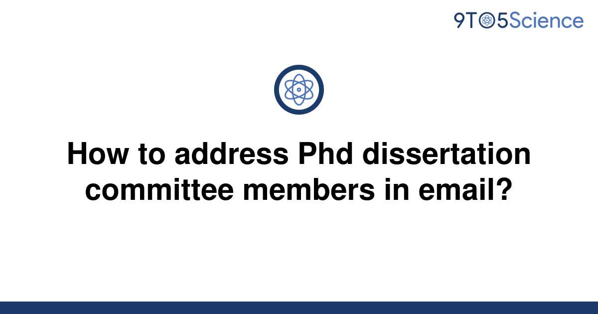 email to dissertation committee members
