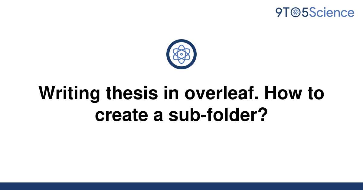 writing thesis in overleaf