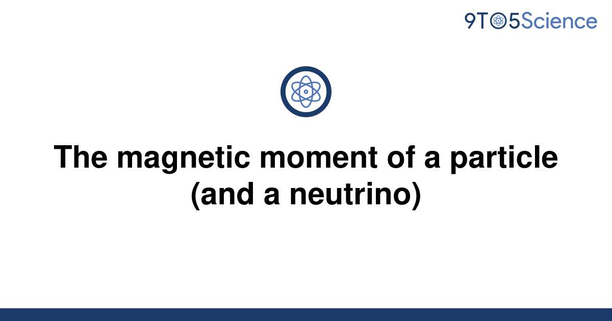 solved-the-magnetic-moment-of-a-particle-and-a-9to5science