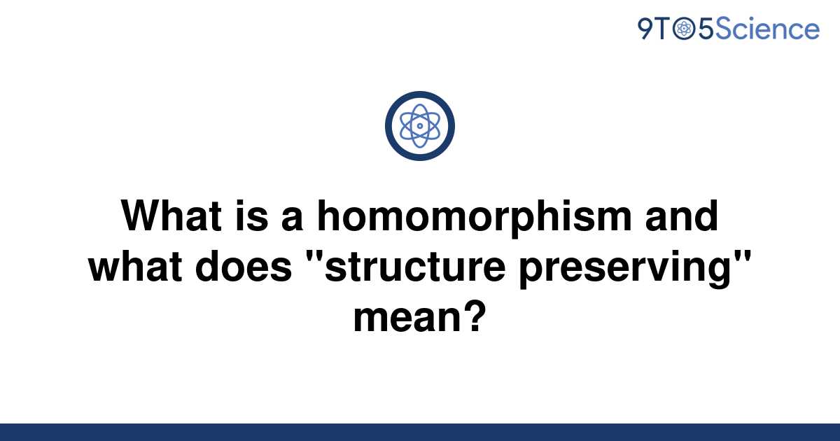 [Solved] What is a homomorphism and what does 