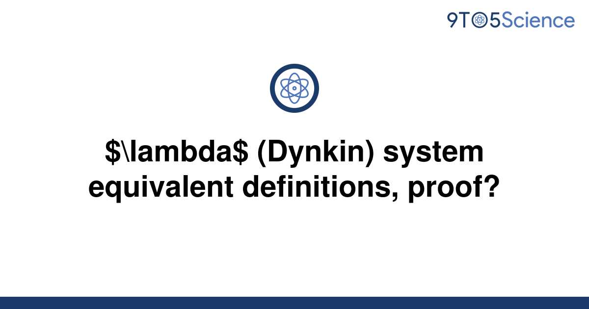 Solved Lambda Dynkin System Equivalent 9to5science 6154