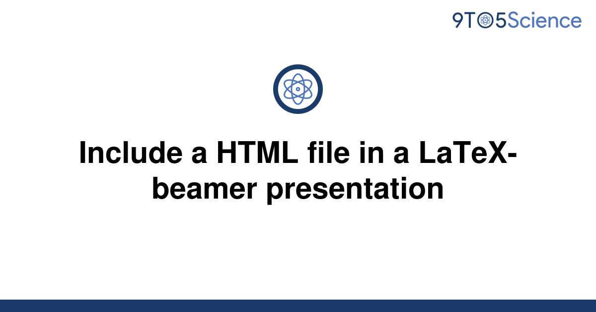 html beamer presentation