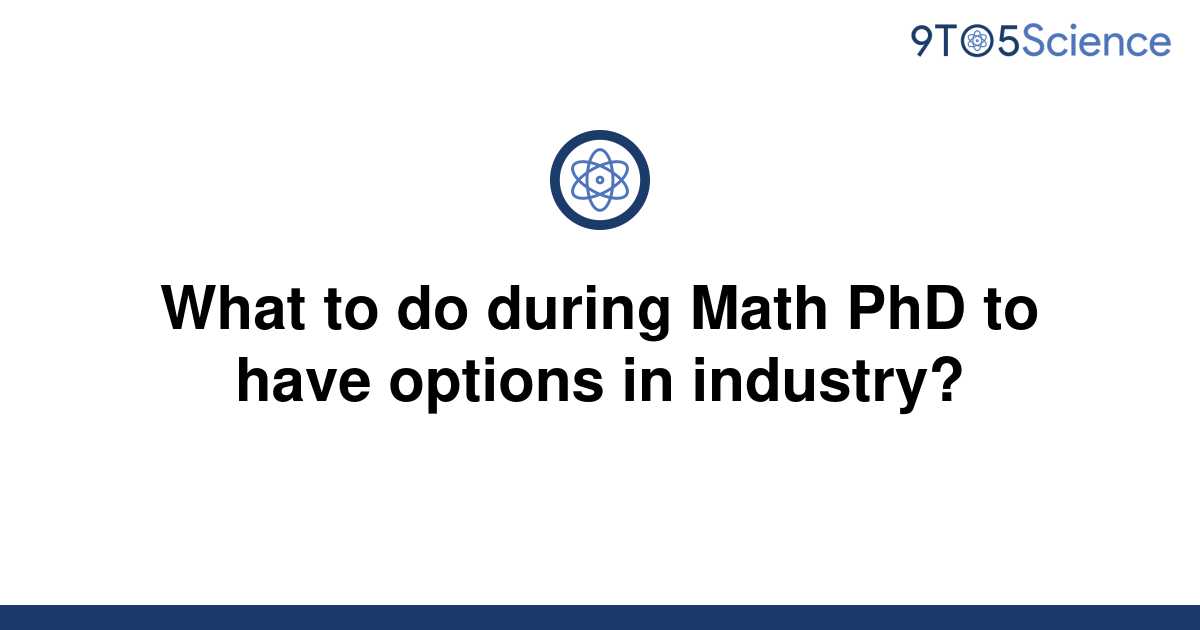 math phd to industry