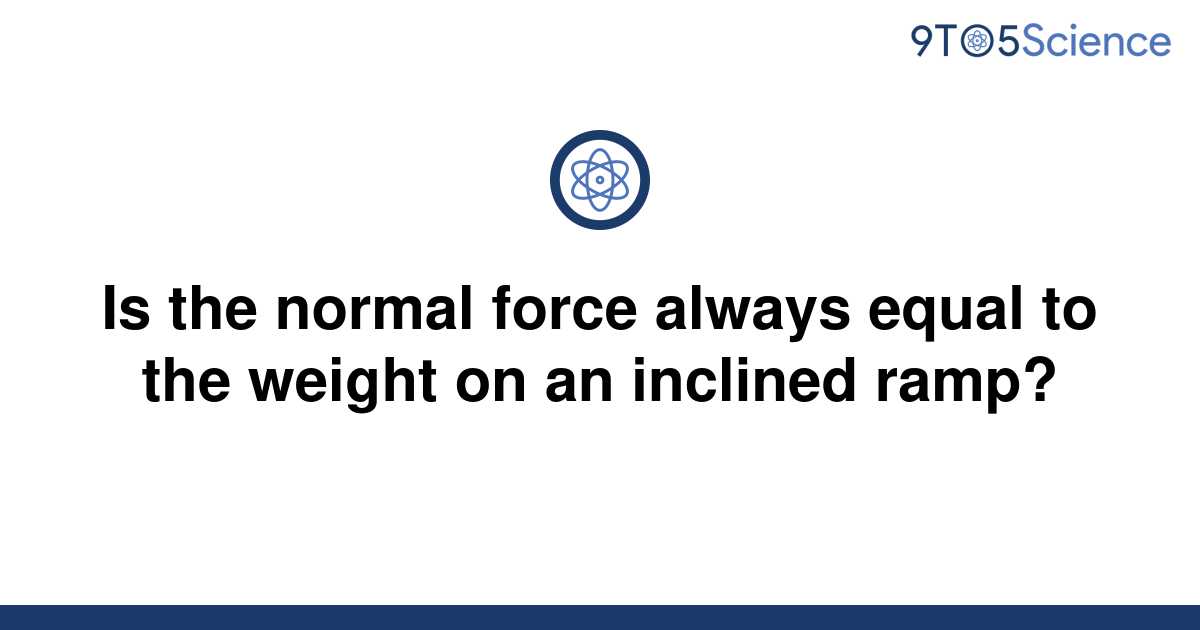 solved-is-the-normal-force-always-equal-to-the-weight-9to5science