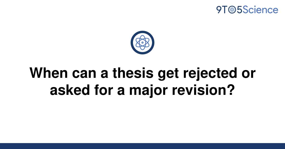 thesis corrections rejected