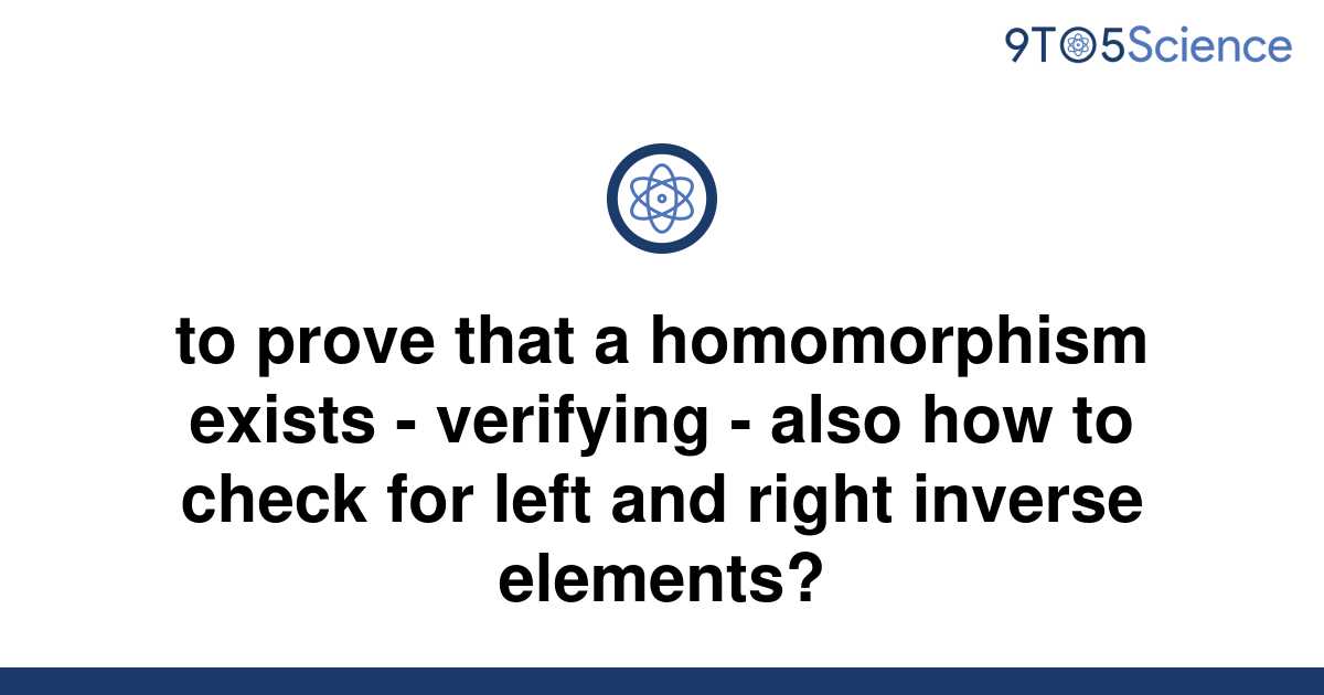 [Solved] to prove that a homomorphism exists - verifying | 9to5Science