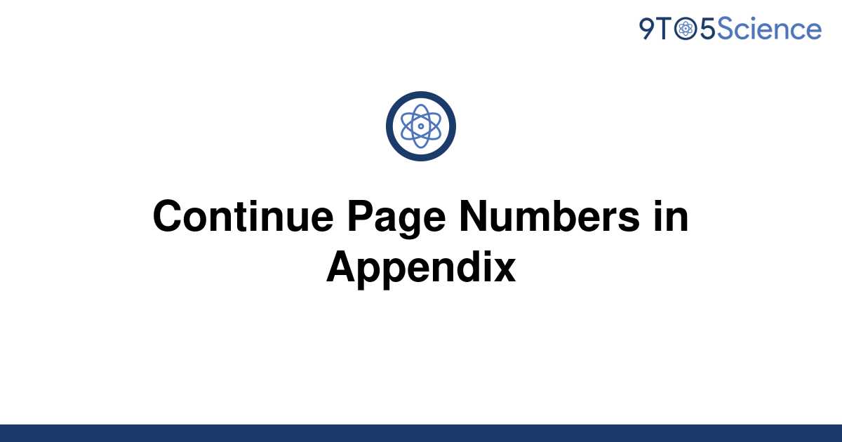 How To Change Appendix Page Numbers In Word