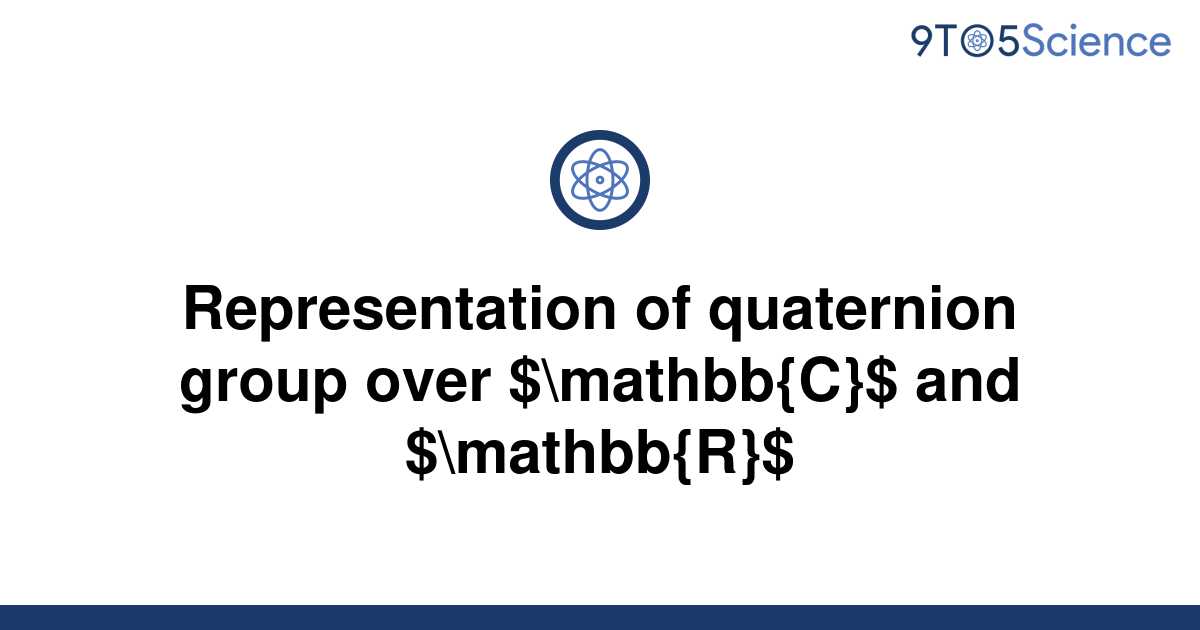 representation theory of quaternion group