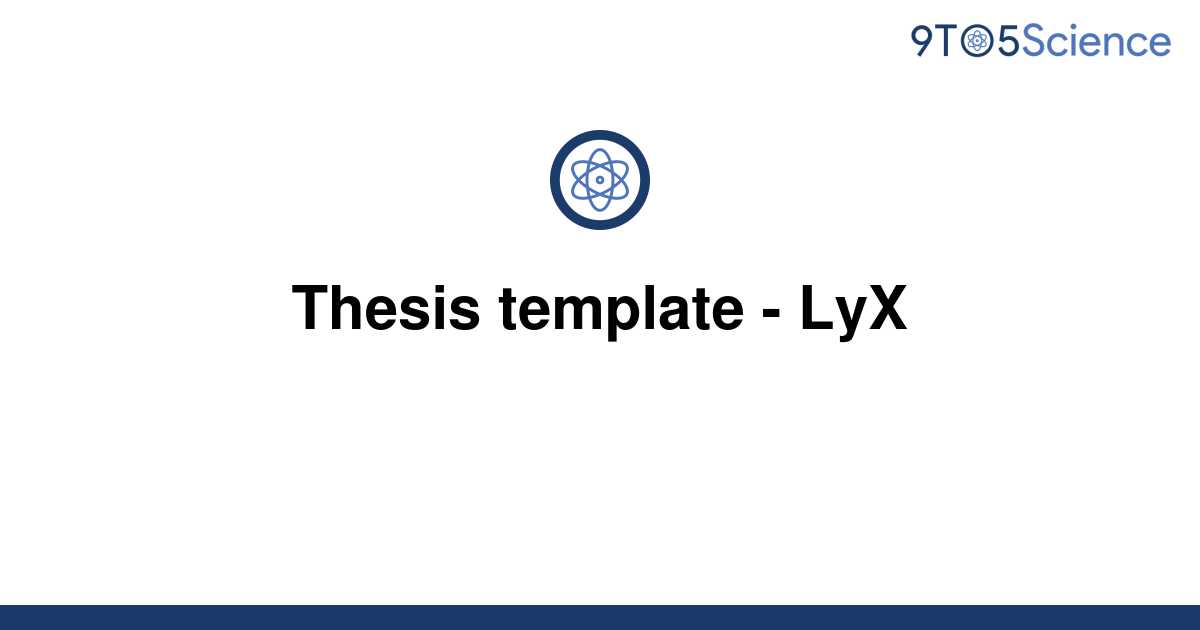 lyx thesis layout