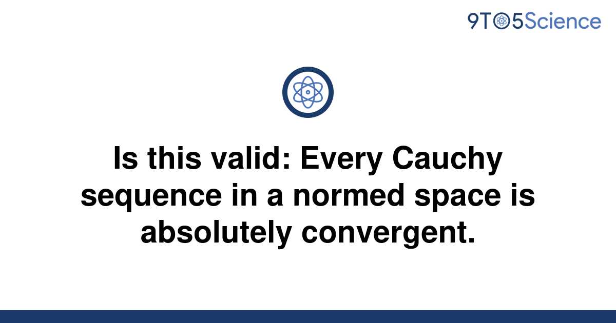 every cauchy sequence converges