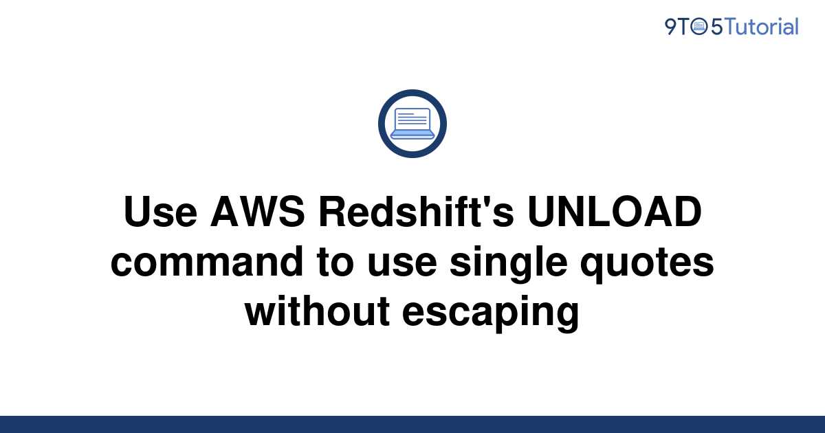 redshift copy command escape quotes