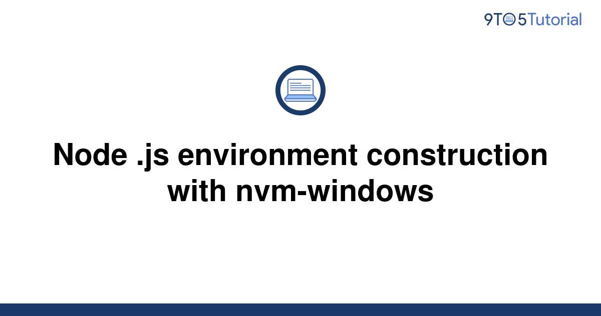 node js nvm install windows