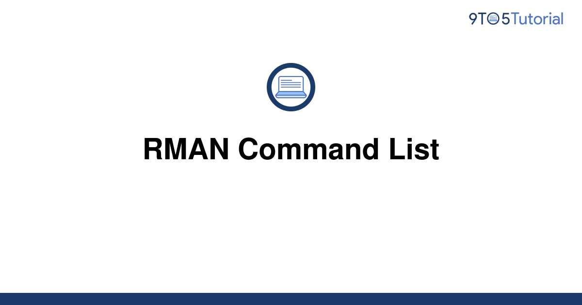 rman-command-list-9to5tutorial