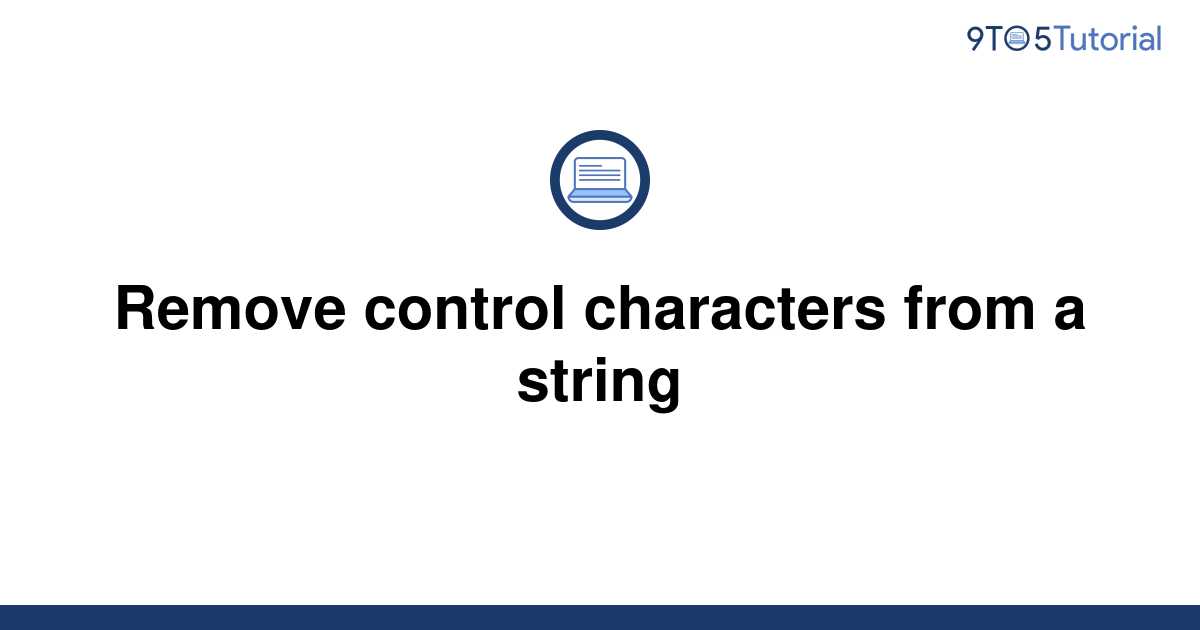 Remove Control Characters From String Java