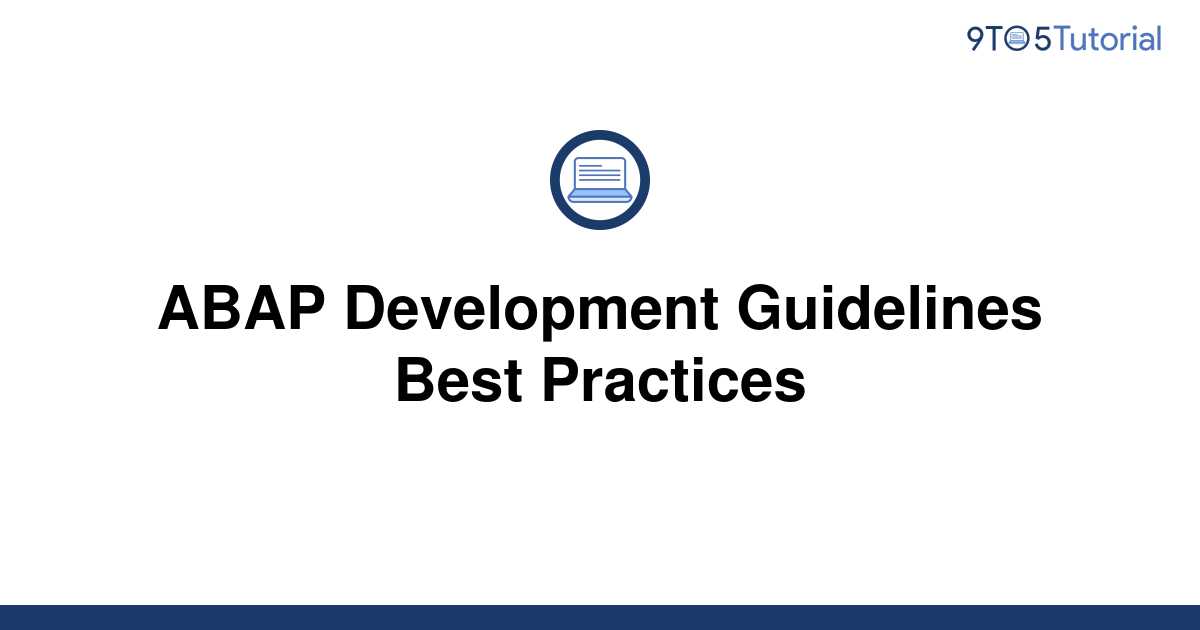 abap-development-guidelines-best-practices-9to5tutorial