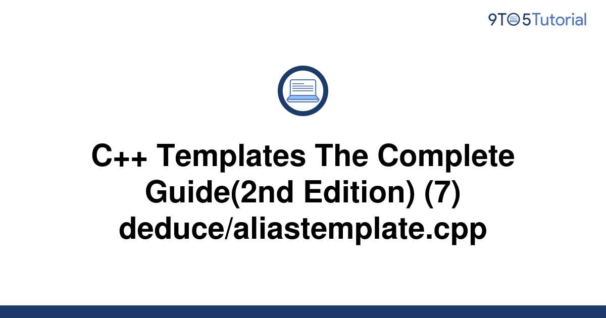 C++ Templates The Complete Guide(2nd Edition) (7) 9to5Tutorial