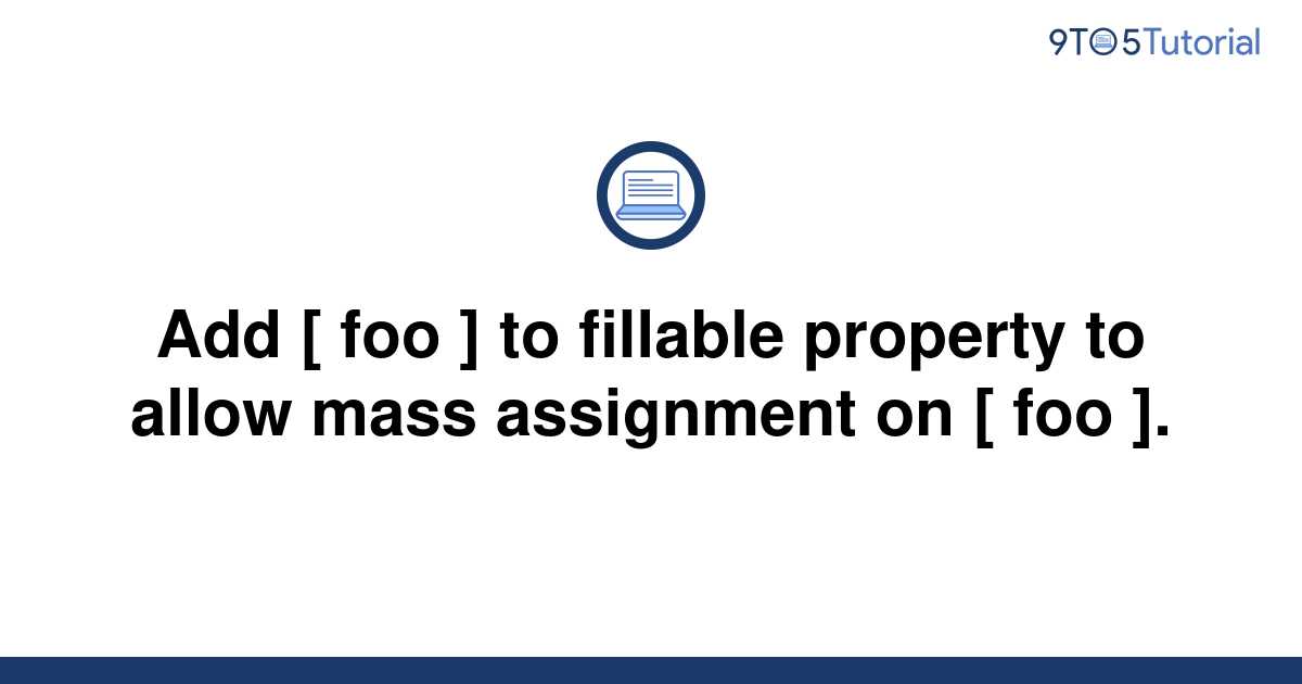 fillable property to allow mass assignment on app models
