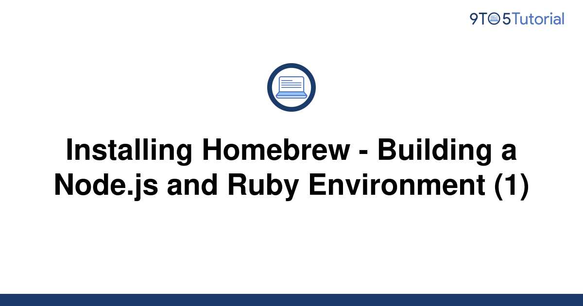 homebrew install nodejs