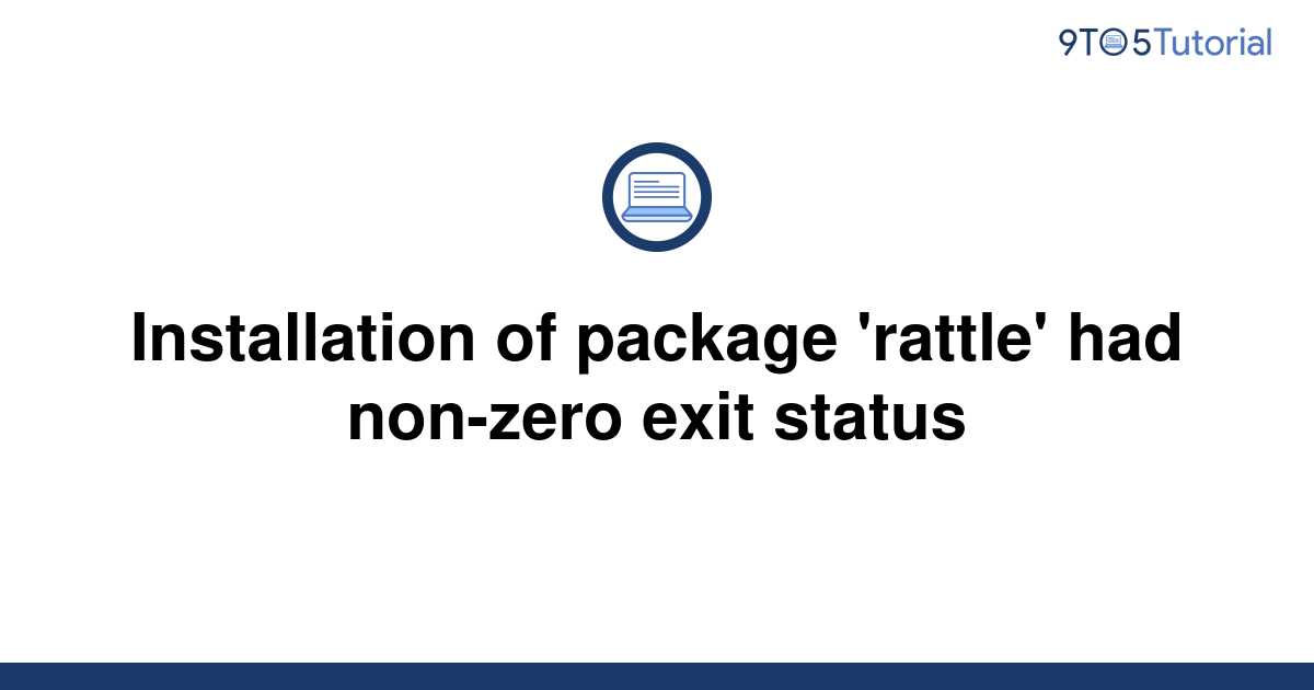 installation of package had nonzero exit status
